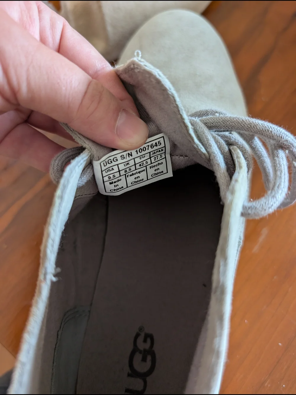 UGG Men’s Gray Suede Chukka Boots Size 9 Treadlite